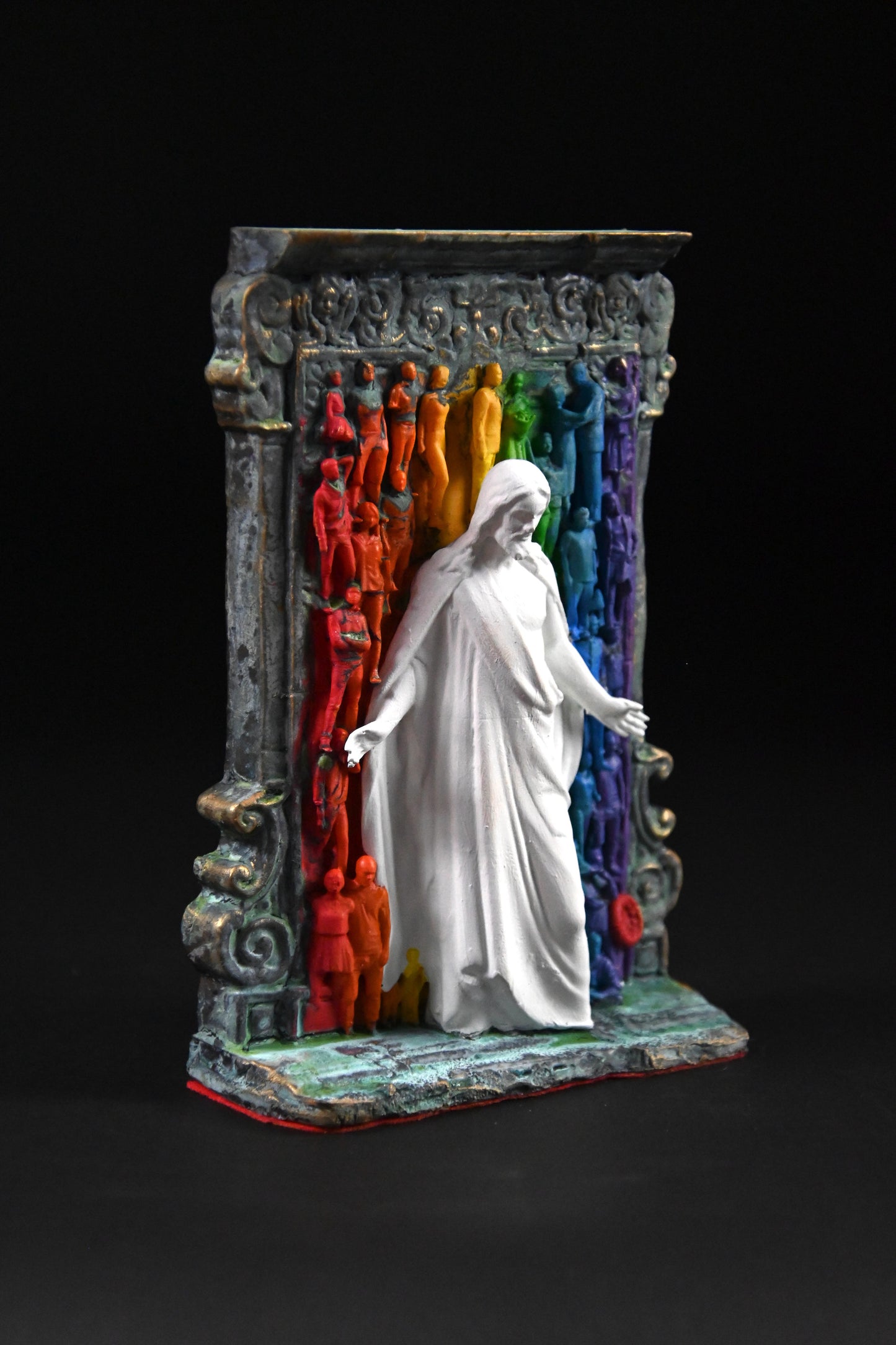 Ye Are My Friends LGBTQ 1 Bronze Patina Doorway