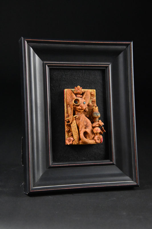 Cheshire Cat 3 (With the small cat on his head)